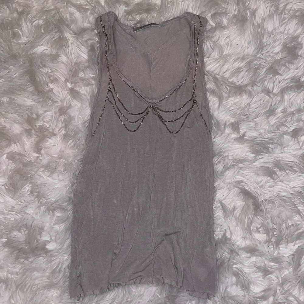All Saints Top w/Chain Embellishment